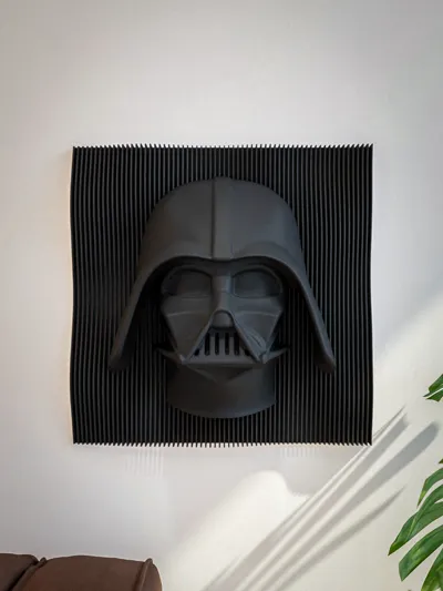 Darth Vader 3D Layered Wall Art – Star Wars Decor