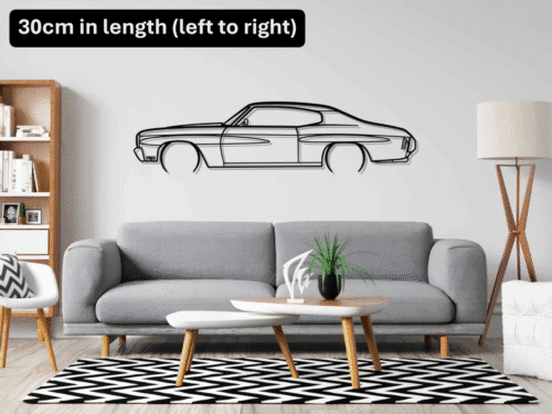 CHEVROLET CHEVELLE 1970 Wall Art Silhouette