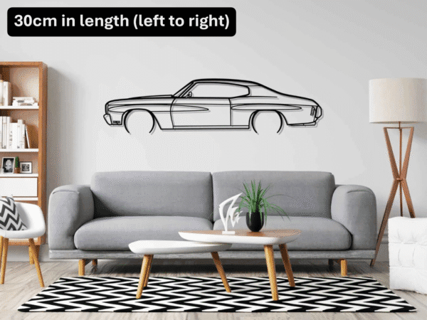 CHEVROLET CHEVELLE 1970 Wall Art Silhouette
