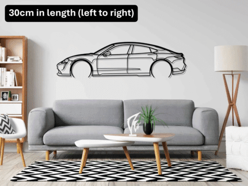 1_94a1e8ad-1080-49b8-879c-2f3efc30a004_1800x1800 PORSCHE TAYCAN Wall Art Silhouette