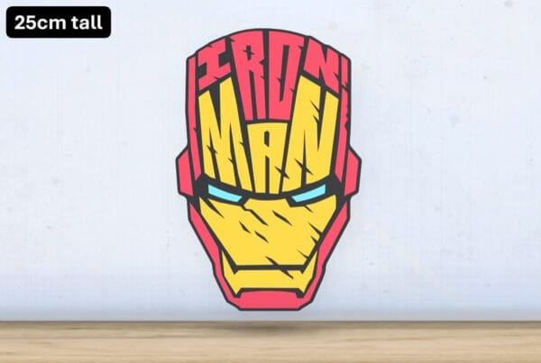 Iron Man - Layered - Word Wall Art
