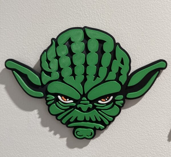 Yoda - Layered - Word Wall Art