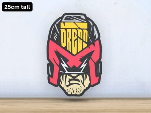 Judge Dredd - Layered - Word Wall Art