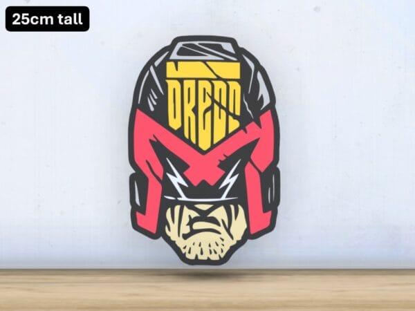 Judge Dredd - Layered - Word Wall Art