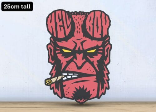 Hellboy - Layered - Word Wall Art