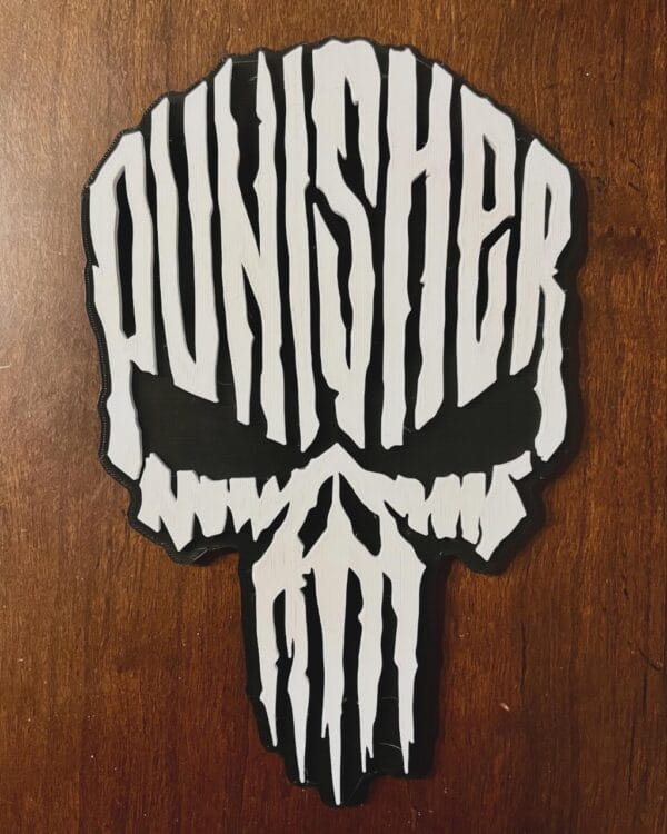 The Punisher - Layered - Word Wall Art