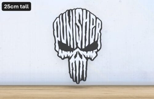 The Punisher - Layered - Word Wall Art