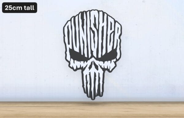 The Punisher - Layered - Word Wall Art