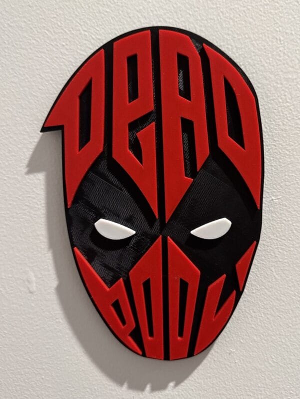 Deadpool - Layered - Word Wall Art
