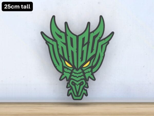 Dragon - Layered - Word Wall Art