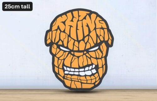 IMG-20251208-WA0097 Fantastic 4 - Thing - Layered - Word Wall Art