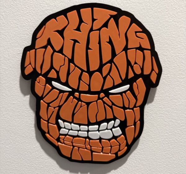 Fantastic 4 - Thing - Layered - Word Wall Art