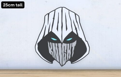 Moon Knight - Layered - Word Wall Art