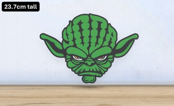 Yoda - Layered - Word Wall Art