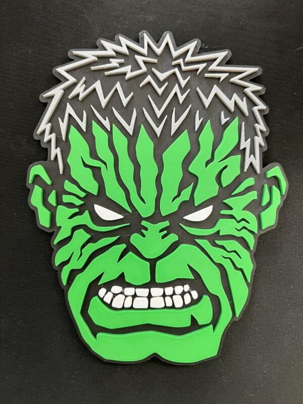 Hulk - Layered - Word Wall Art