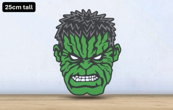 Hulk - Layered - Word Wall Art