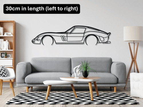 FERRARI 250 GTO 1965 Wall Art Silhouette