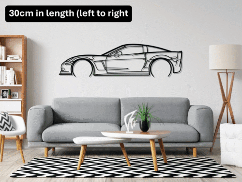CORVETTE C6 Z06 Wall Art Silhouette
