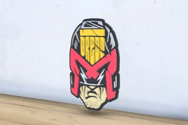 Judge Dredd - Layered - Word Wall Art